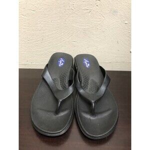 Aspire Okabashi women Black Sandals/Flip Flops Size XL